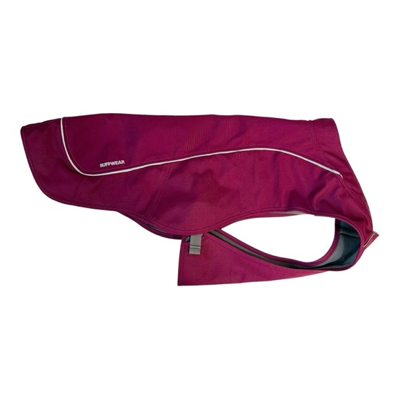 Ruffwear Overcoat Water Resistant Fleece Lined Dog Jacket Burgundy Size Small